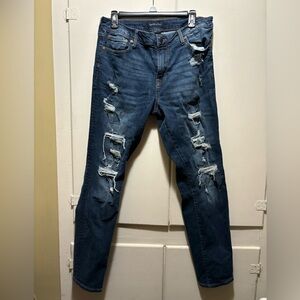 Aeropostale, men’s athletic skinny blue jeans. Never worn, but washed.